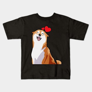 Happy Shba Inu - Love Kids T-Shirt